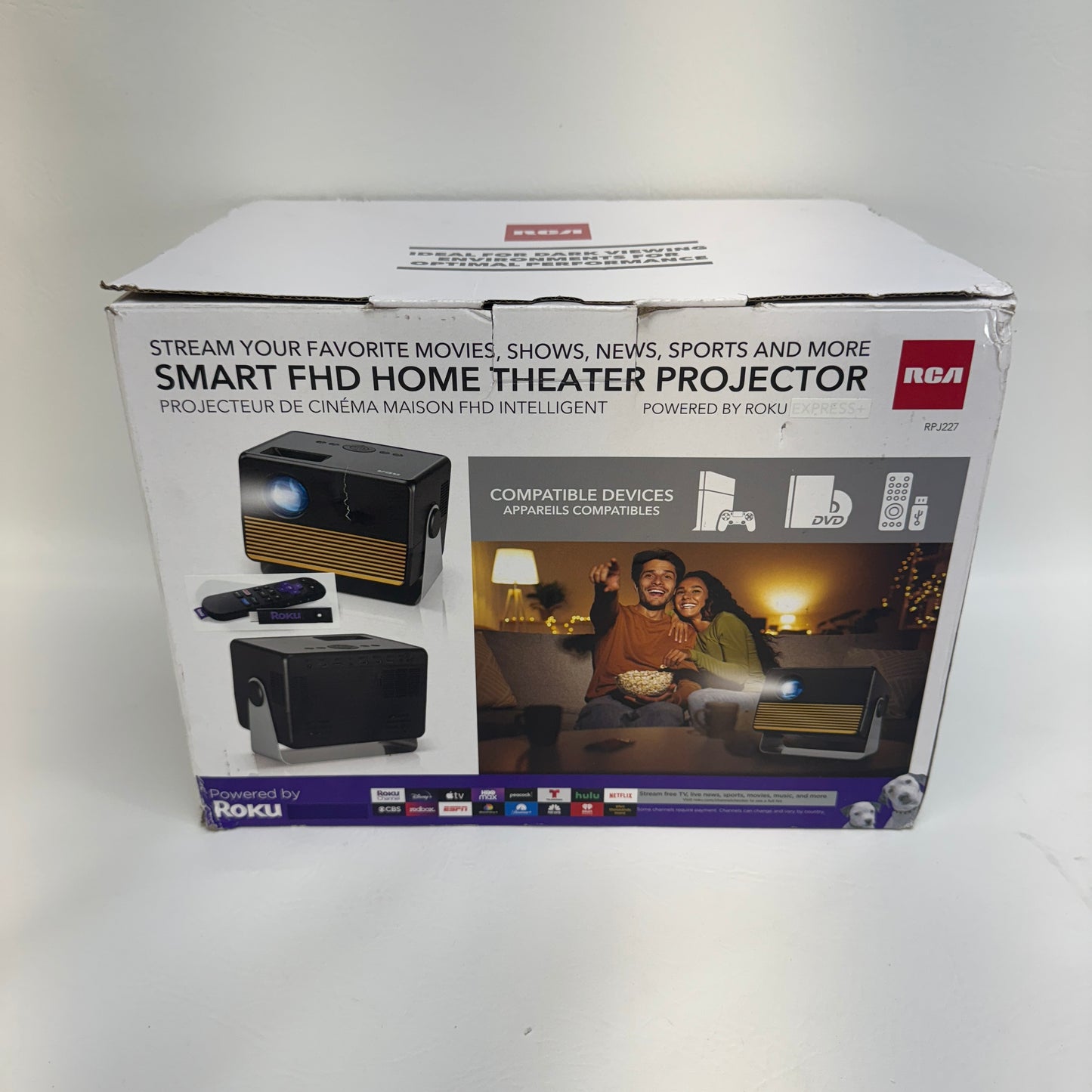 New RCA RPJ227 Projector/Streaming Device