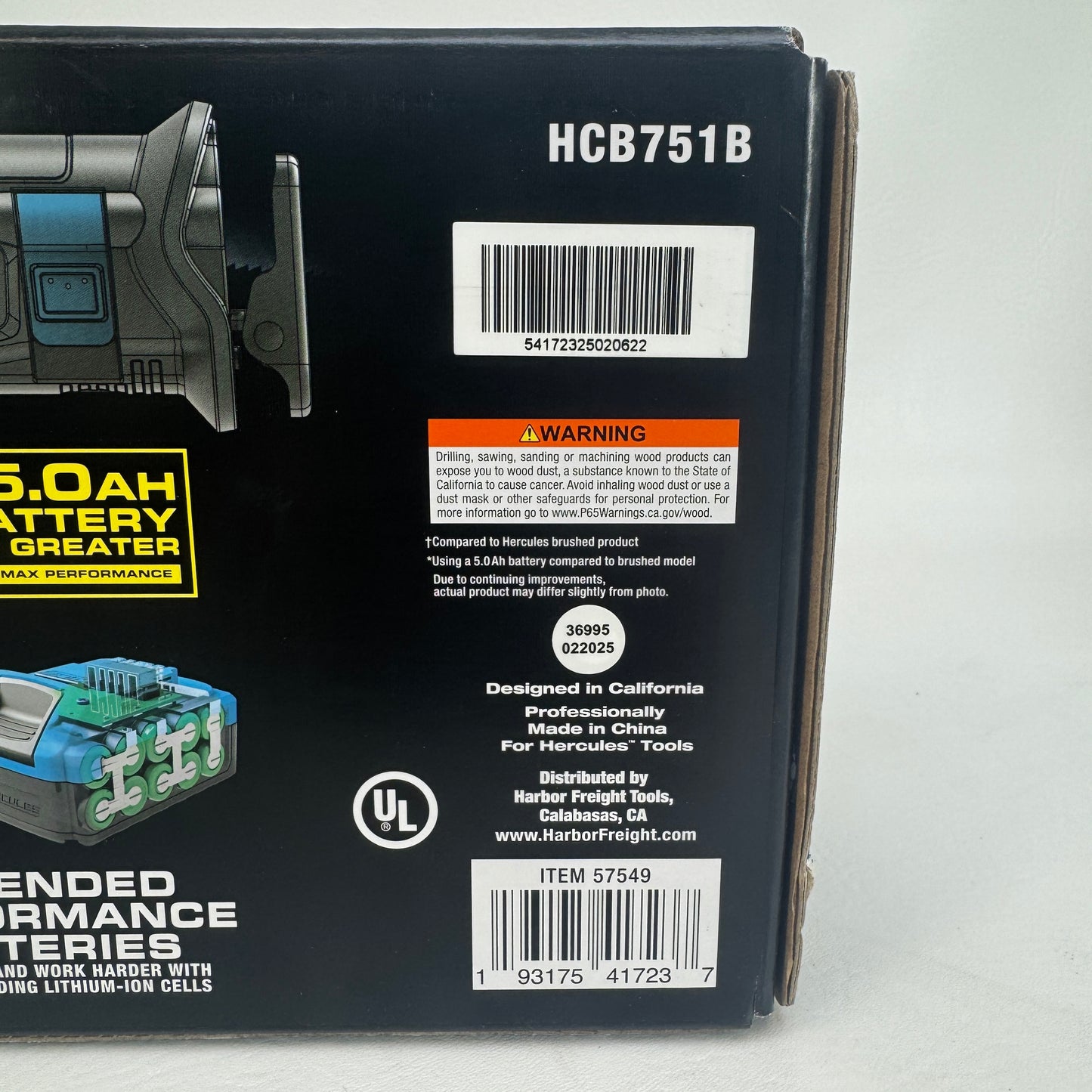 New HERCULES HCB751B 20V Cordless Reciprocating Saw