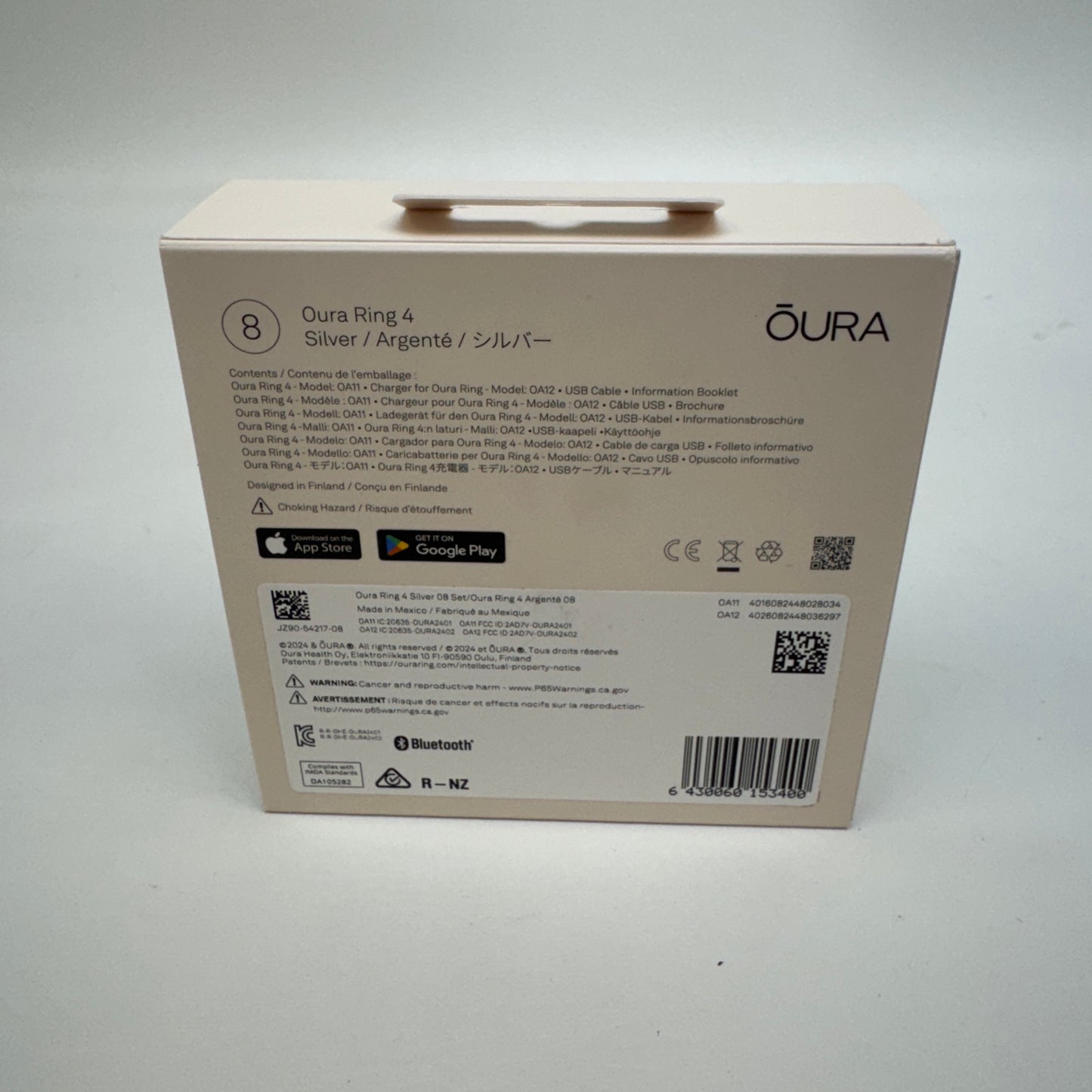 Oura Ring 4 Size 8 Smart Ring