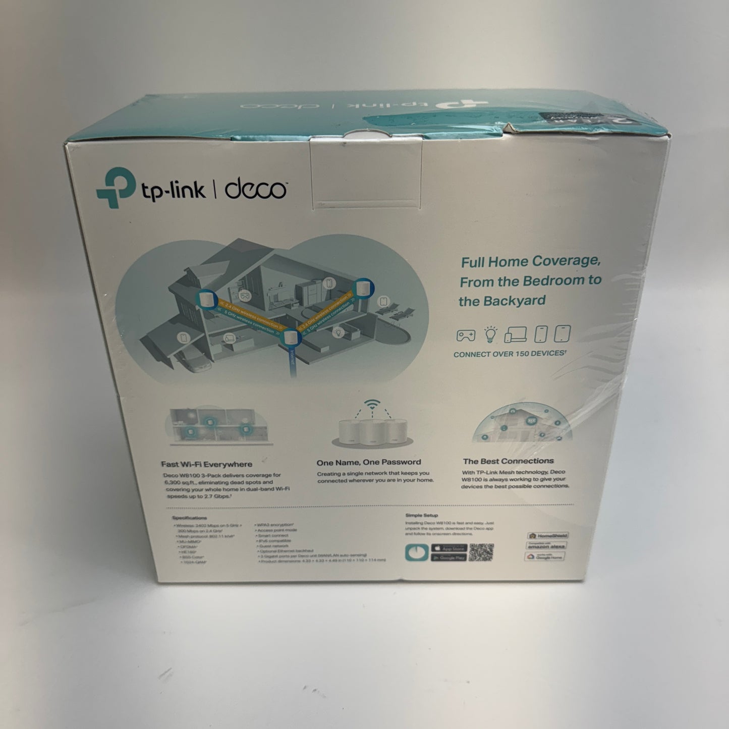 New TP-Link AX2700 Whole Home Mesh Wi-Fi 6 System Mesh WIFI System DECO W8100