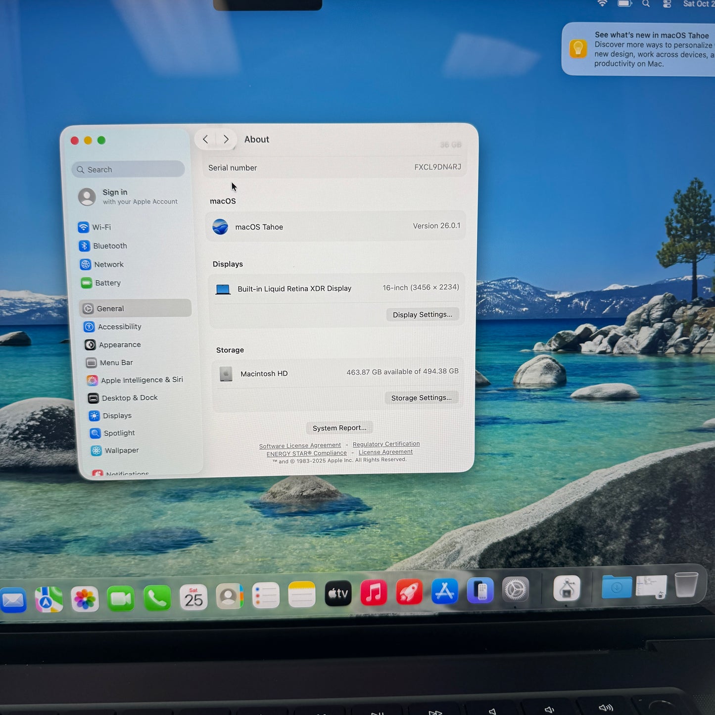 2023 Apple MacBook Pro 16" M3 Pro 18C GPU 4.0GHz 36GB RAM 512GB SSD 5RW23LL/A