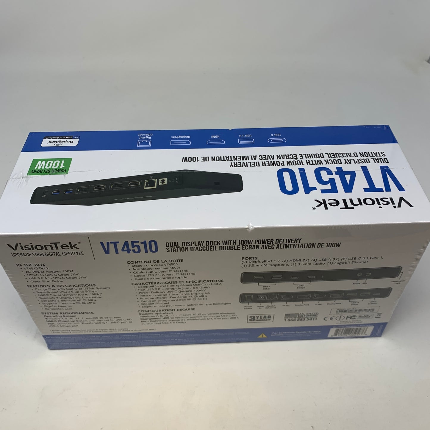 New VisionTek VT4510 Laptop Docking Station 9014184
