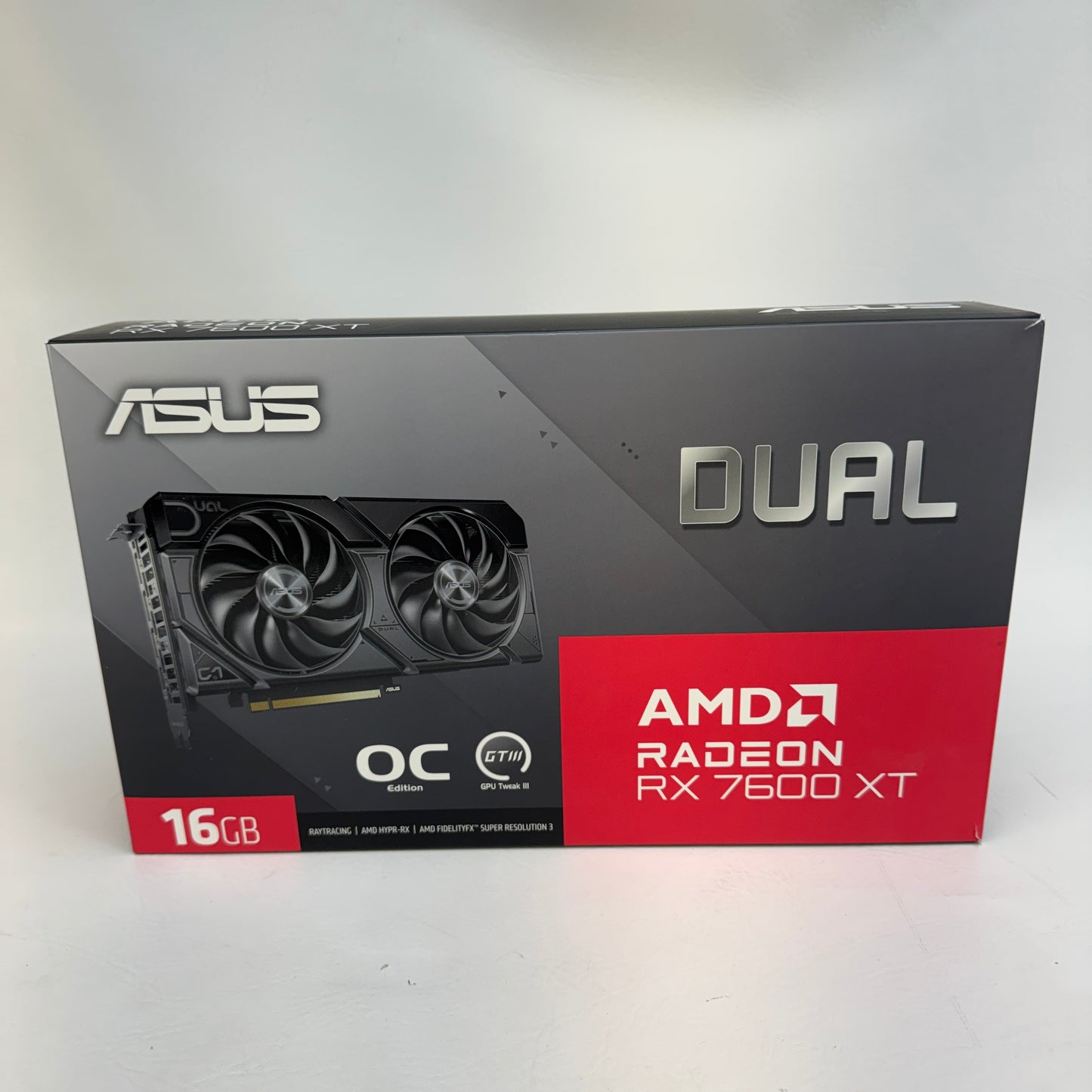 Asus Radeon RX 7600 XT 16GB GDDR6 Graphics Card DUAL-RX7600XT-016G