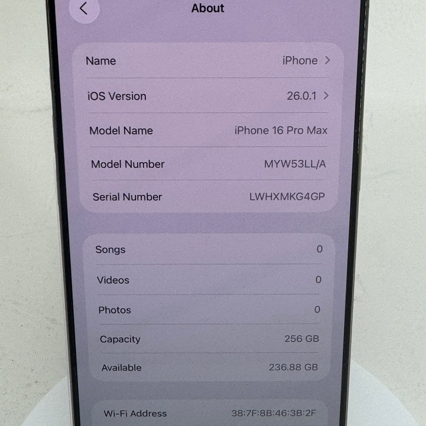 Unlocked Apple iPhone 16 Pro Max 256GB Desert Titanium MYW53LL/A