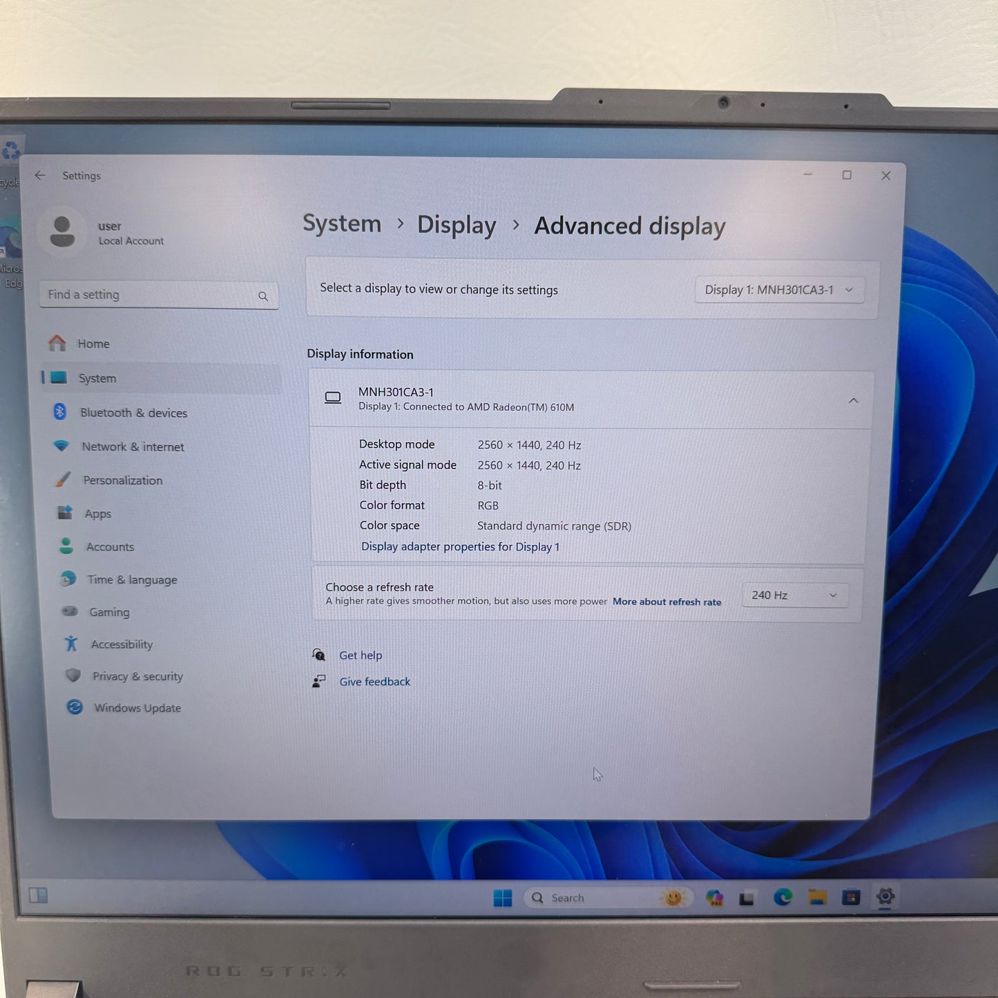 Asus ROG Strix G17 G713P 17.3" Ryzen 9 7845HX 3.0GHz 16GB RAM 1TB SSD