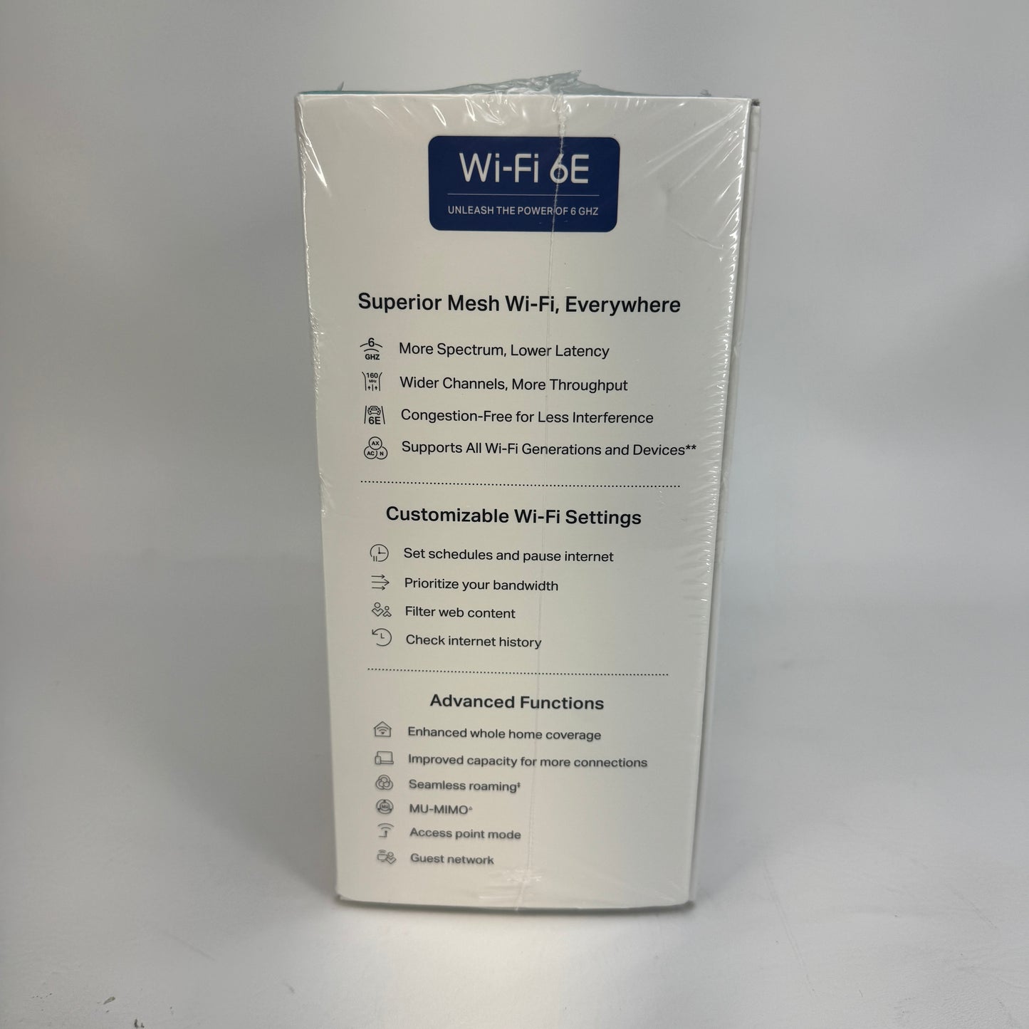 New TP-Link Deco WE10800 Tri Band WiFi 6E AXE5400 Mesh WiFi Router