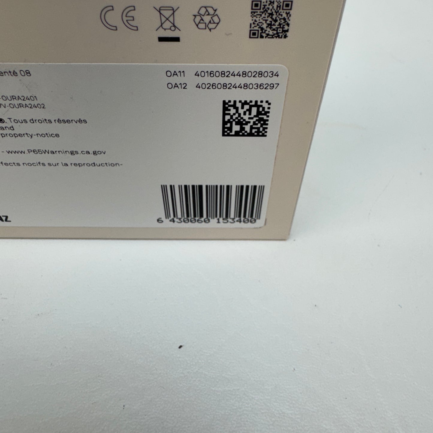 Oura Ring 4 Size 8 Smart Ring