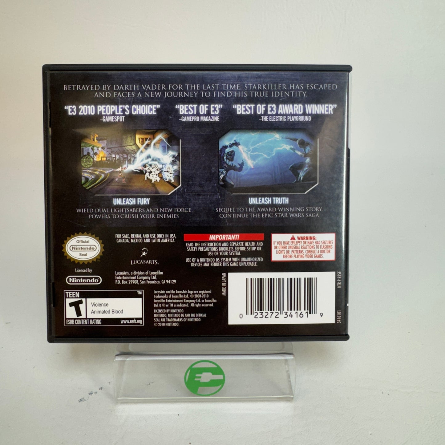 Star Wars: The Force Unleashed II (Nintendo DS, 2010) CIB