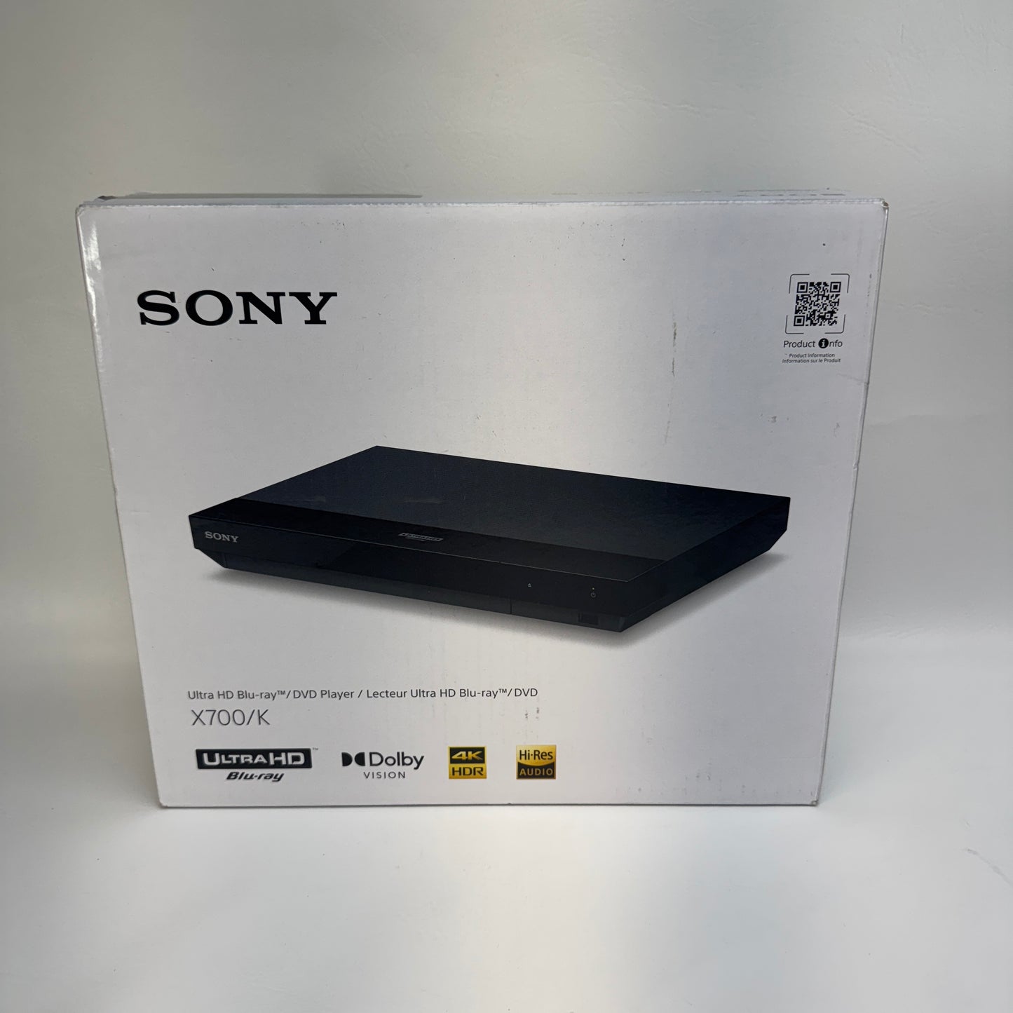 New Sony X700/K Blu-Ray Player YY0155D