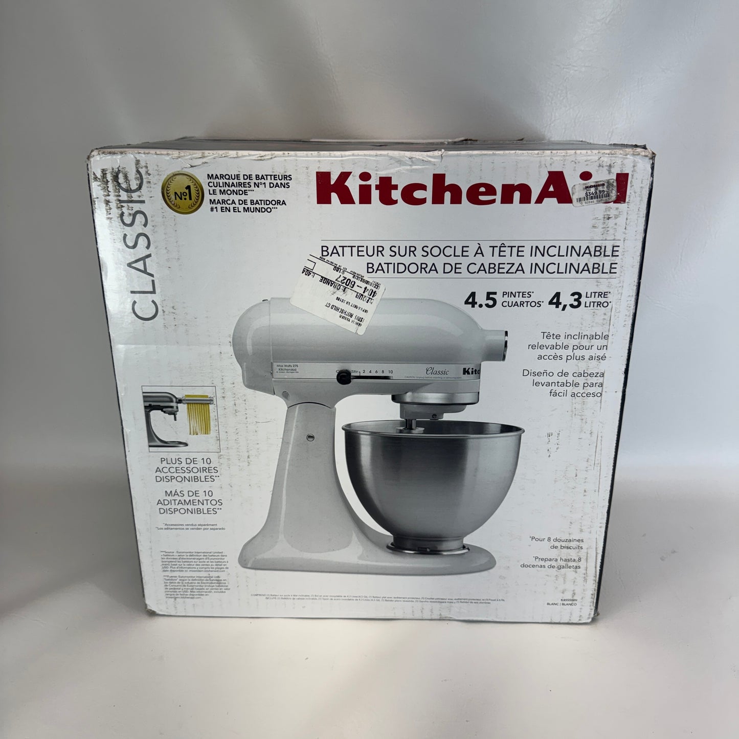 New KitchenAid Classic Mixer K45SSWH