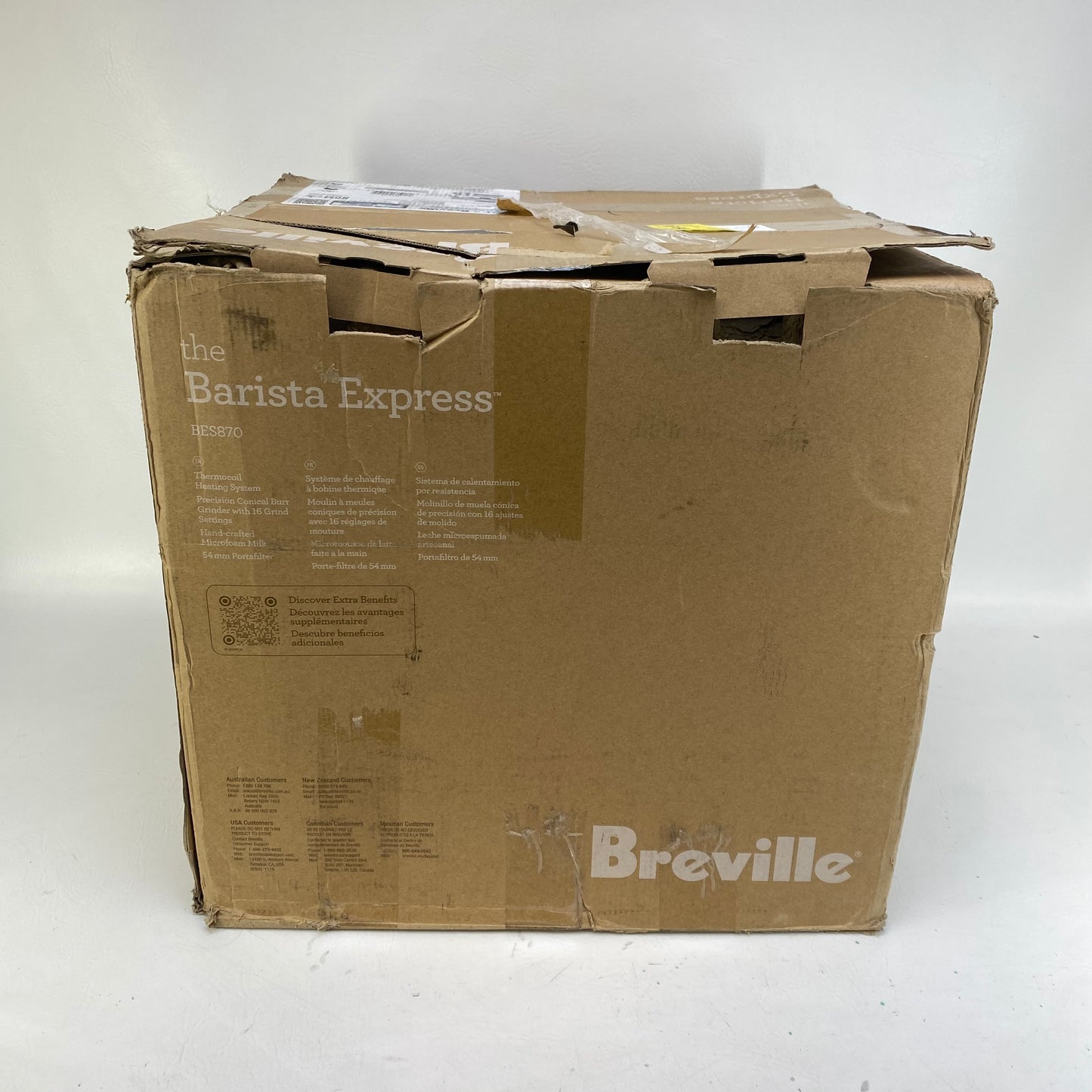 Breville Espresso Machine Brushed Stainless BES870XL