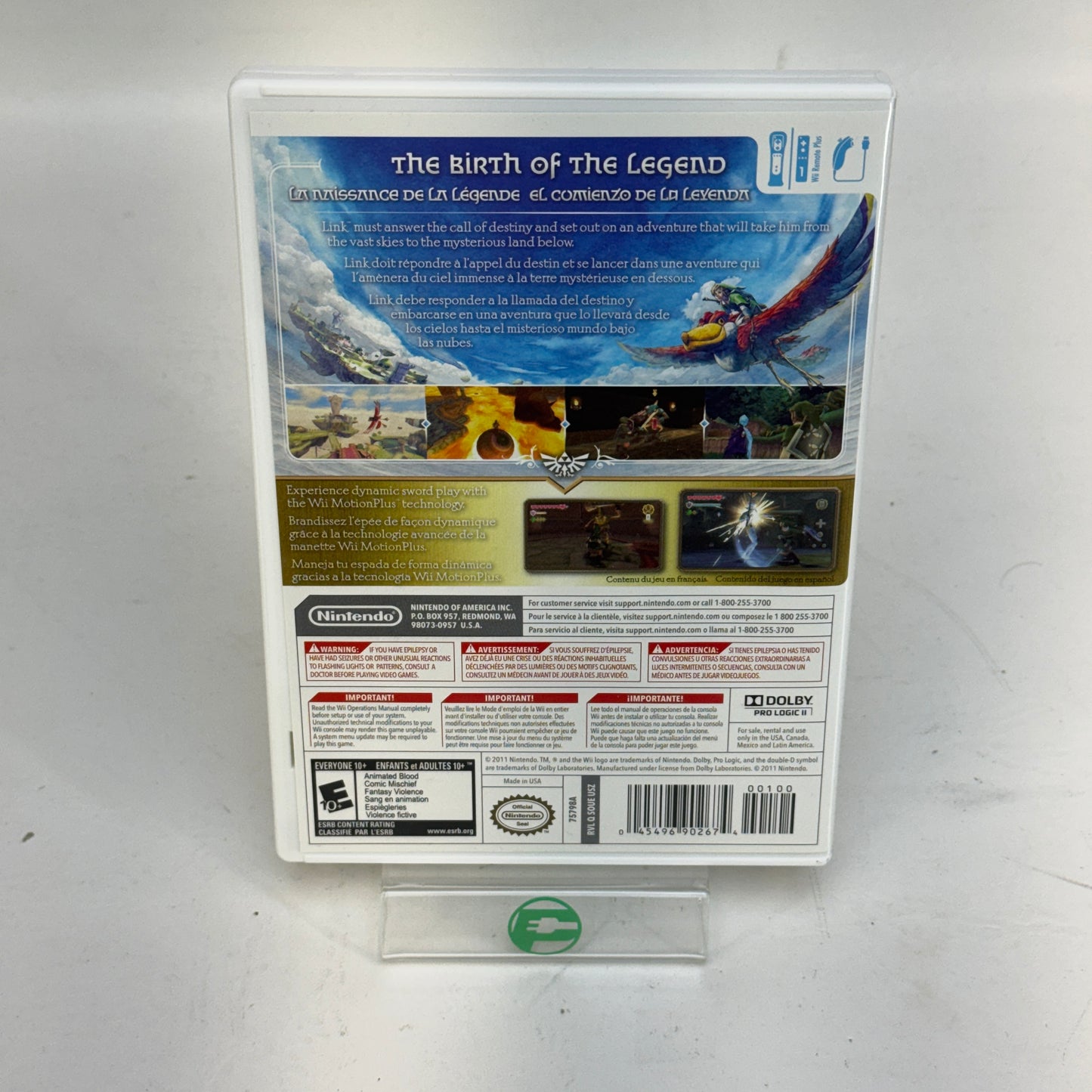 Zelda Skyward Sword 25th Anniversary (No Bonus CD Soundtrack) (Nintendo Wii, 2011)
