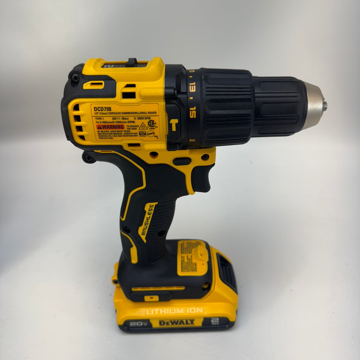 DeWalt DCD798D1 20V 1/2" (13mm) Cordless Drill Driver
