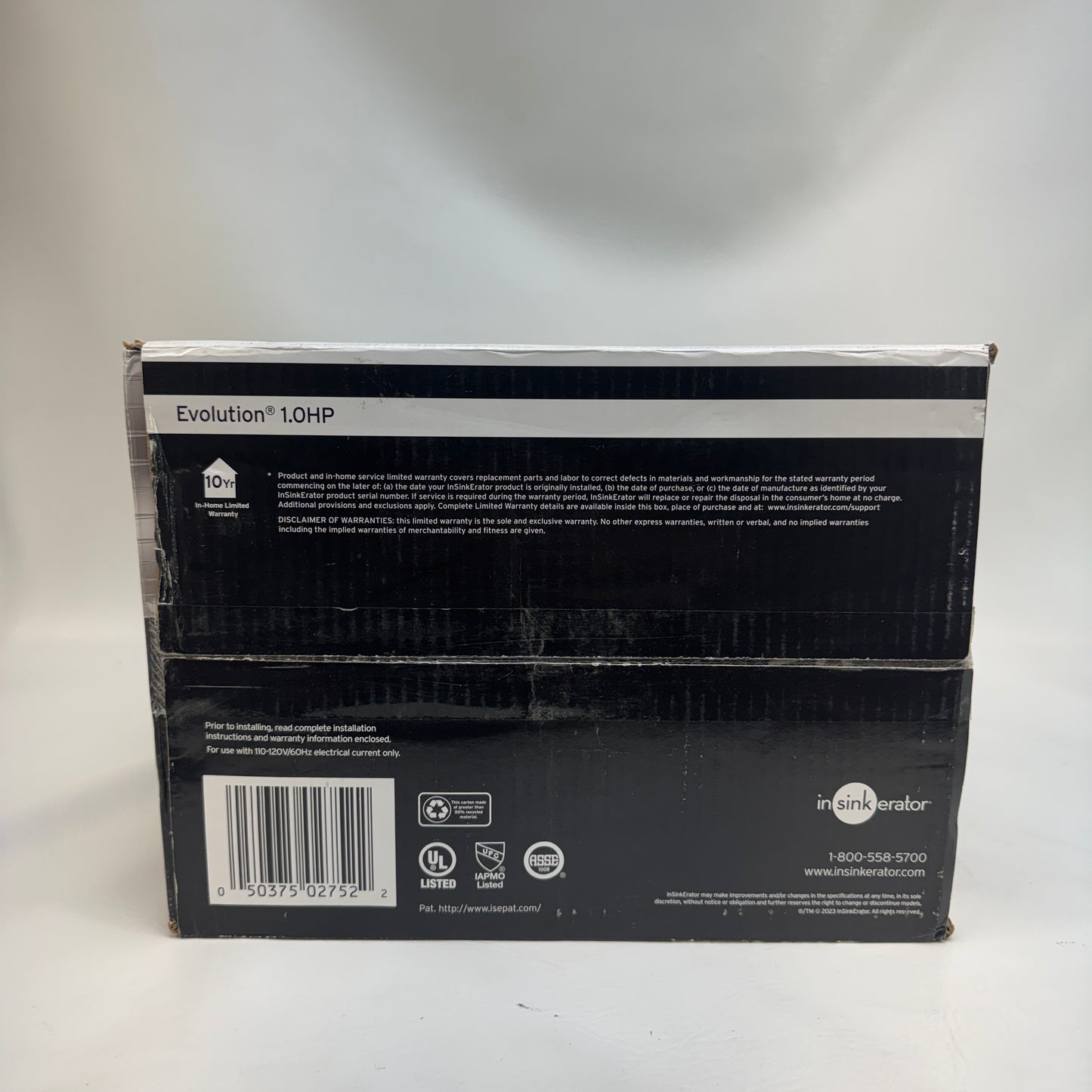 New Insinkerator Evolution 1 HP Food Waste Disposer