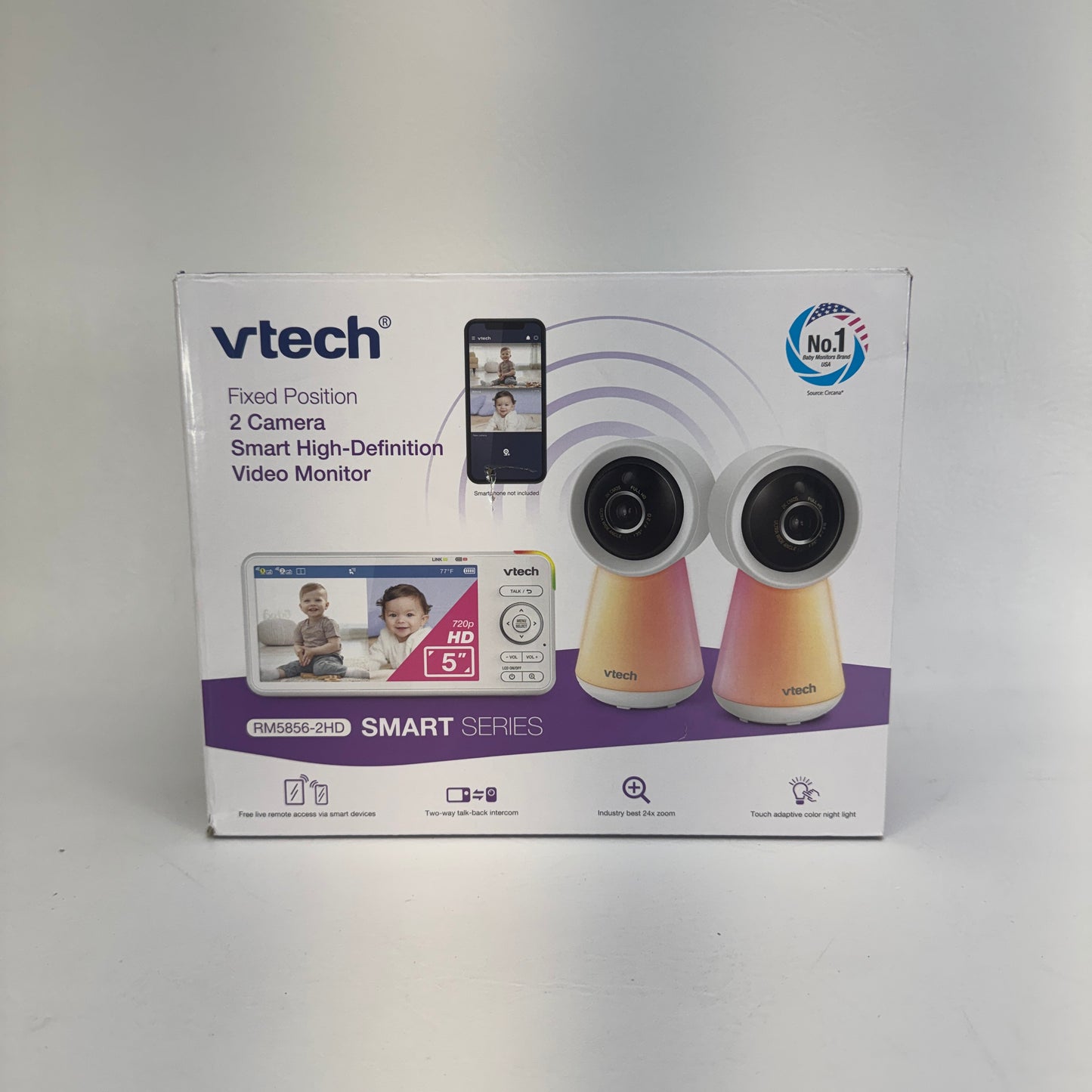 New Vtech RM7766-2HD Baby Monitor