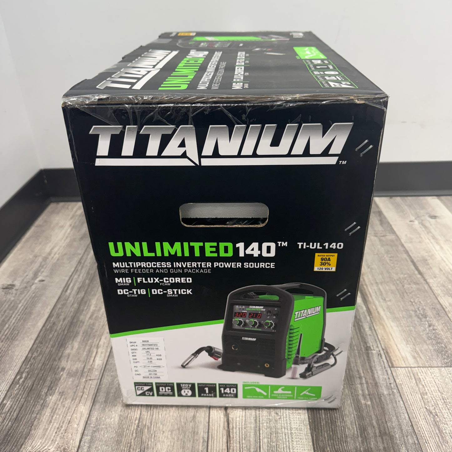New Titanium TI-UL140 Multiprocess Inverter Power Source