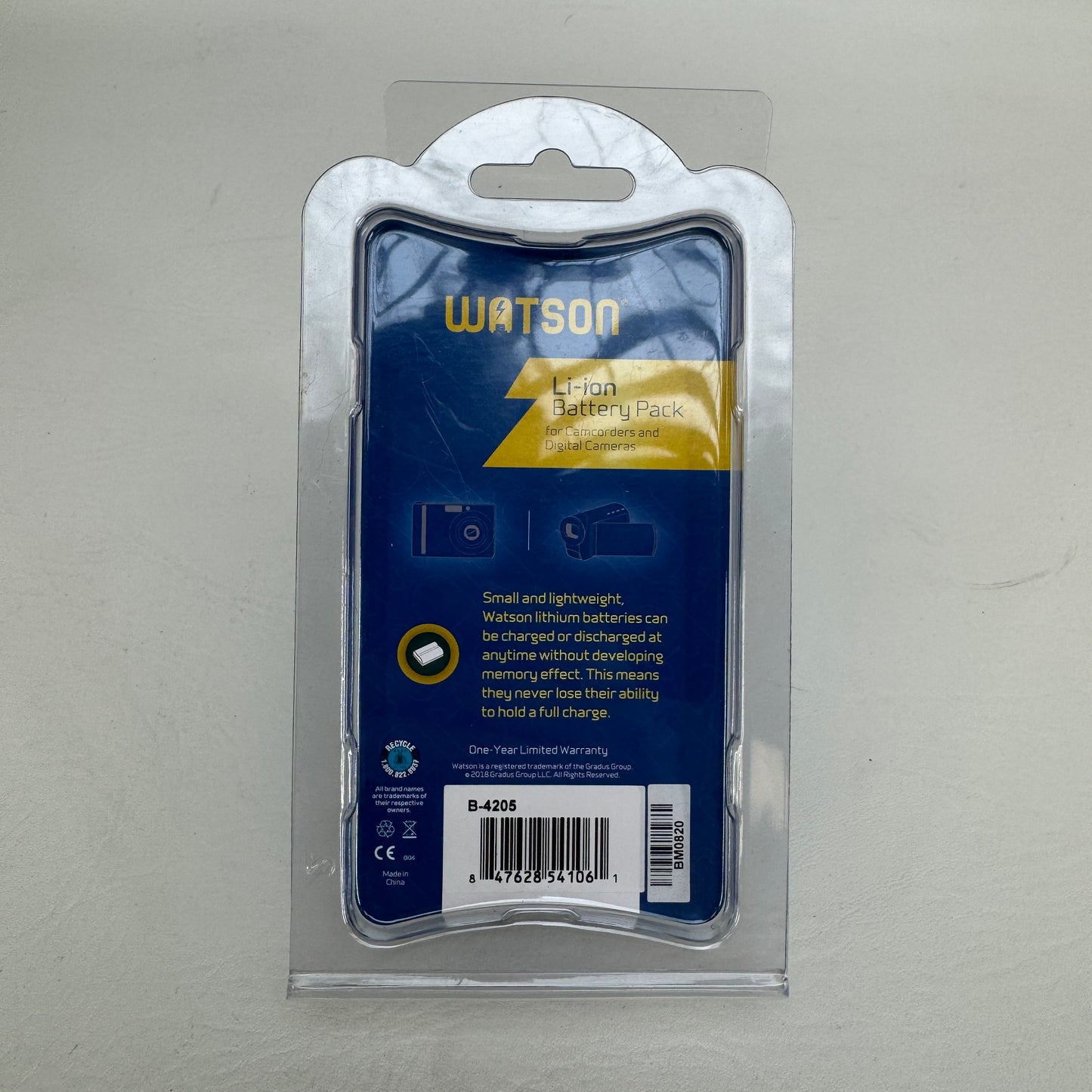 New Watson B-4205 Battery Pack BM0820
