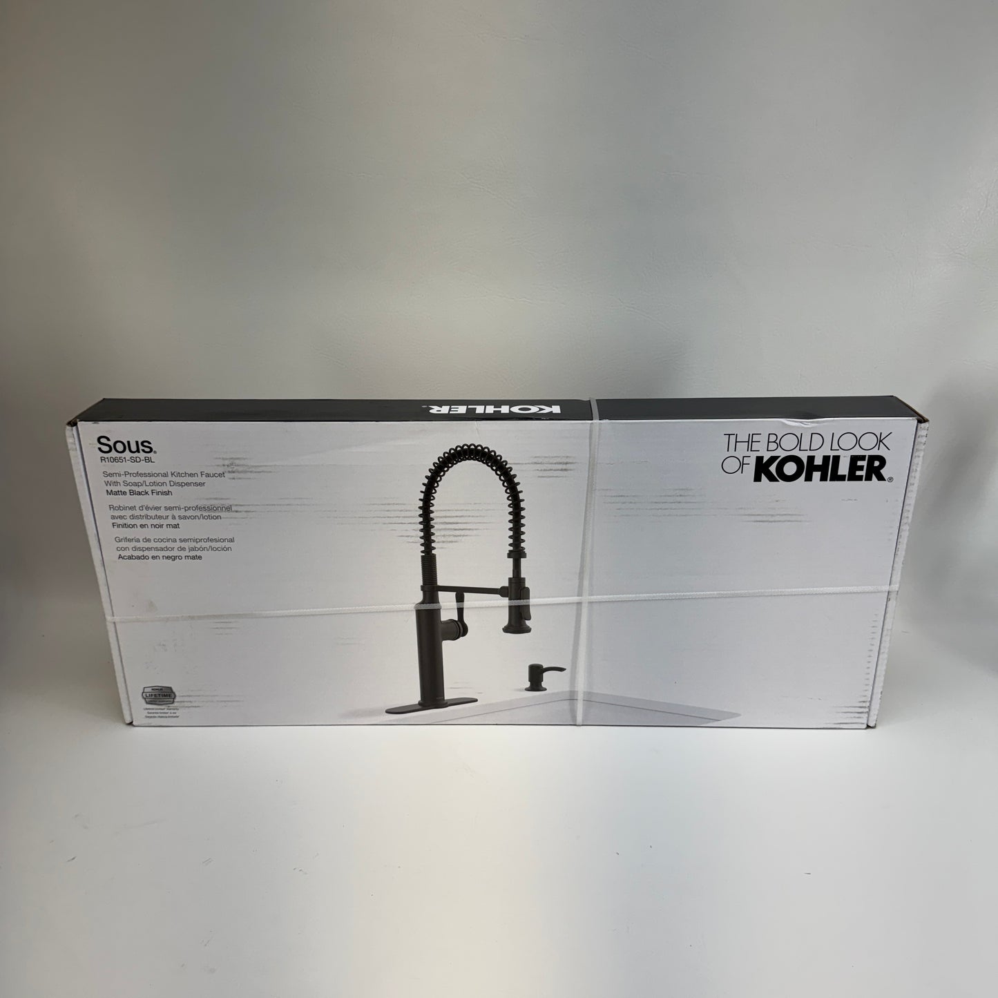 New Kohler Sous Faucet R10651-SD-BL