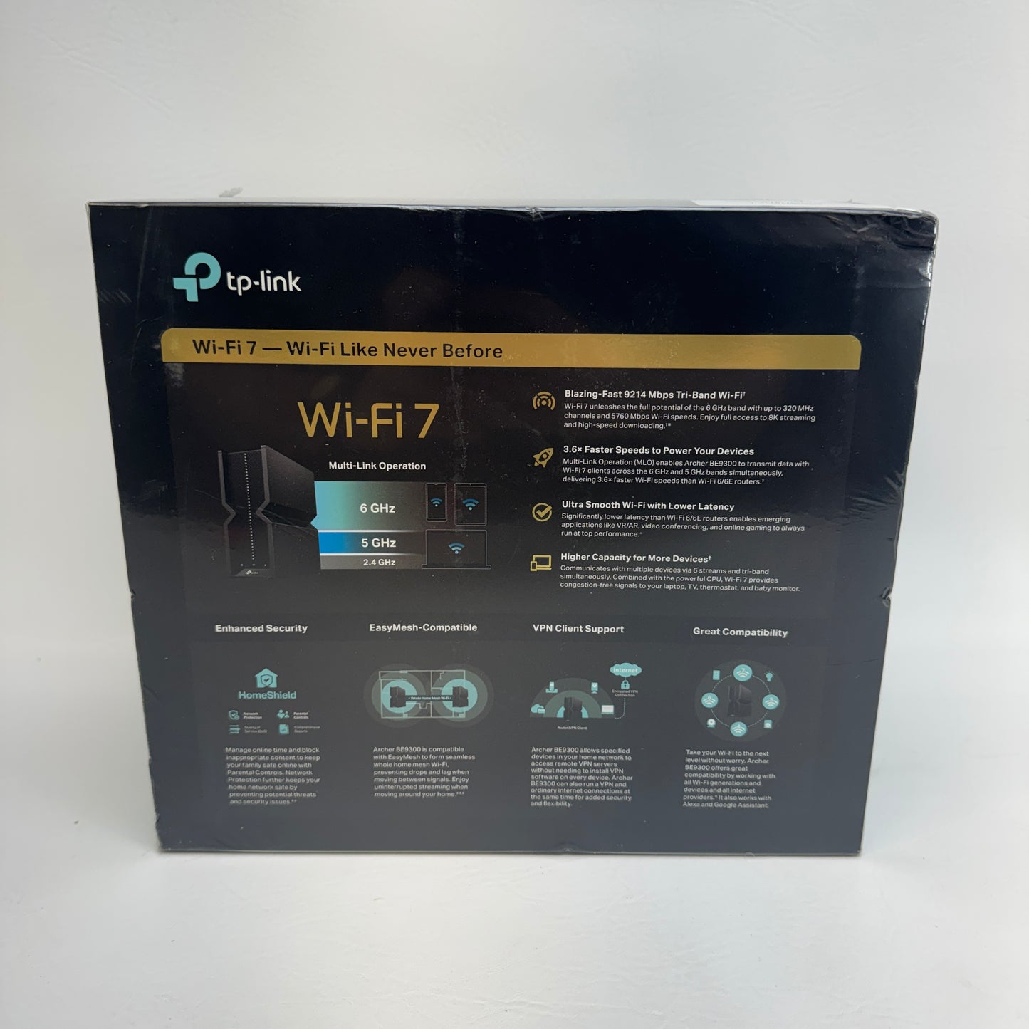 New TP-Link Archer BE9300 Tri-Band Wi-Fi 7 Router