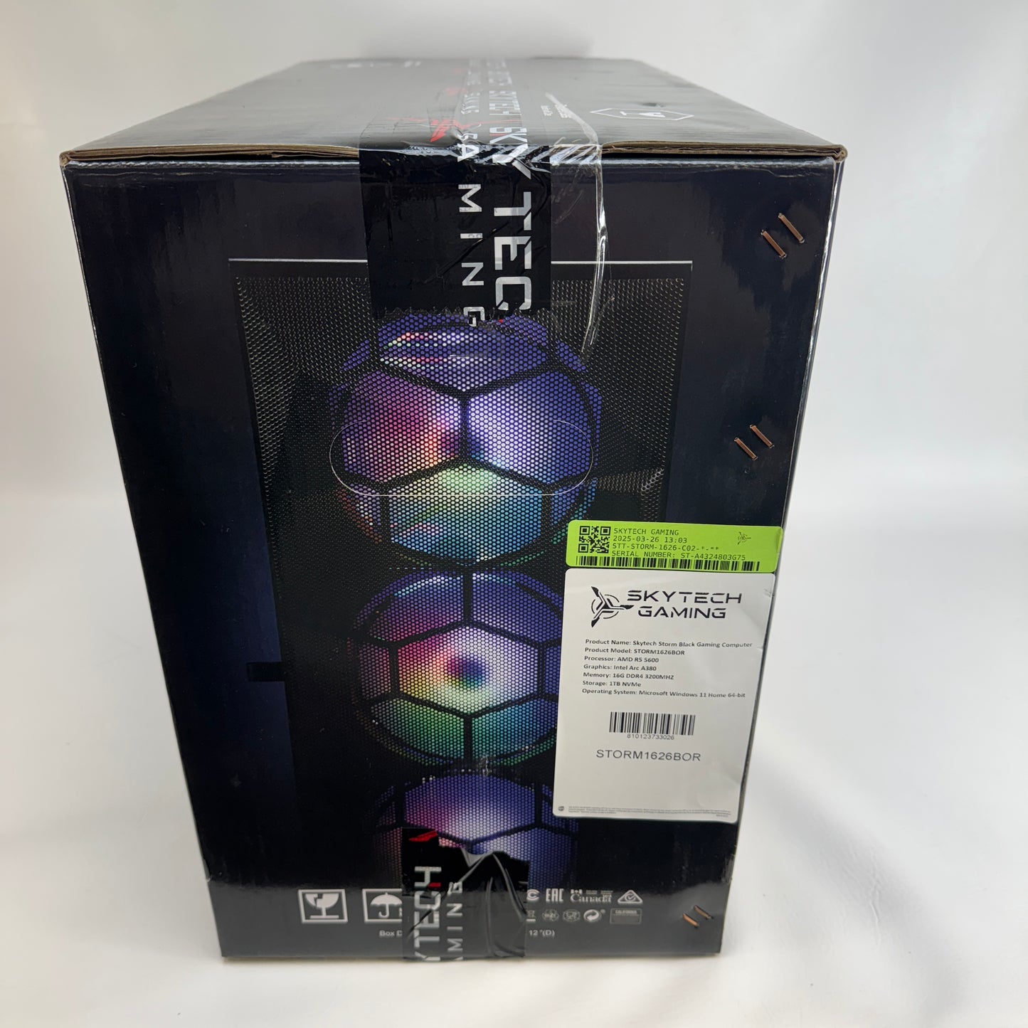 New Skytech Gaming Storm Ryzen 5 5600 3.50GHz 16GB RAM 1TB SSD Intel Arc A380
