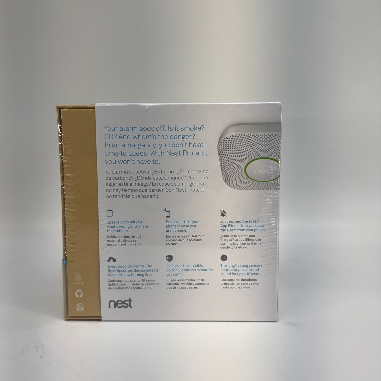 New Google Nest Protect Smoke CO Detector S3000BWES