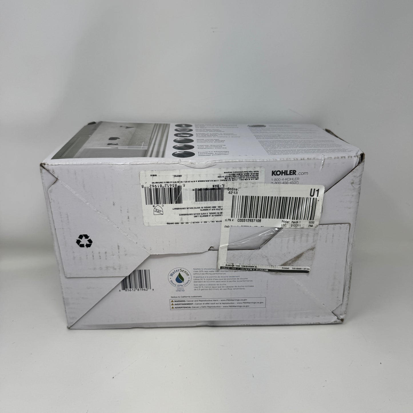New Kohler Rubicon Shower Head R76217-4G-BL