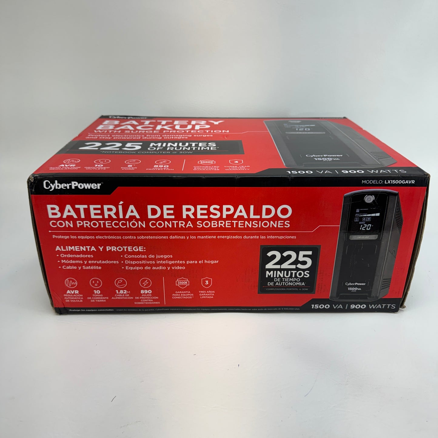 New CyberPower 1500 VA Battery Backup LX1500GAVR