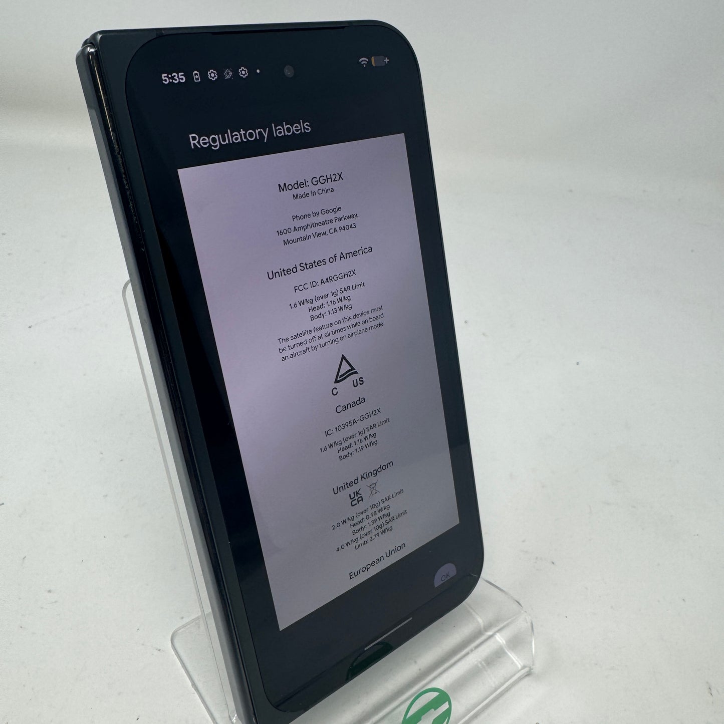 Unlocked Google Pixel 9 Pro Fold 512GB Obsidian GGH2X