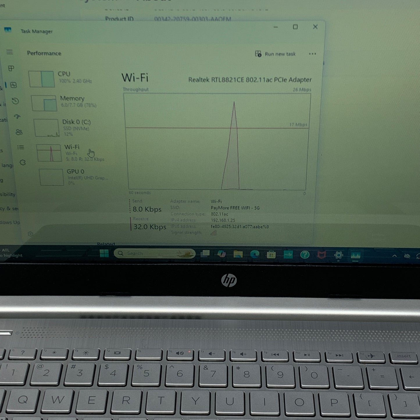 HP Laptop 14-DQ300 14" Celeron N4500 1.1GHz 8GB RAM 128GB SSD