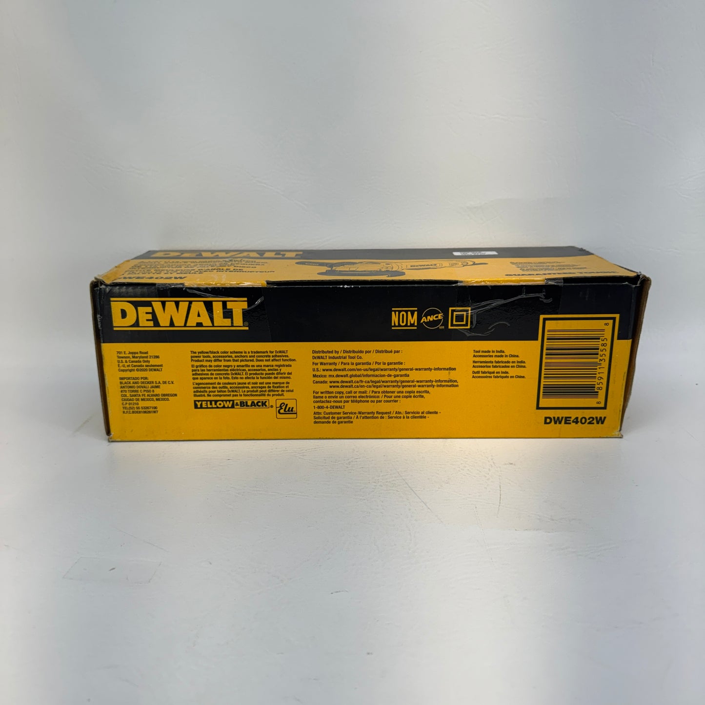 New DeWalt DWE402W 4-1/2 in. (115mm) Small Angle Grinder
