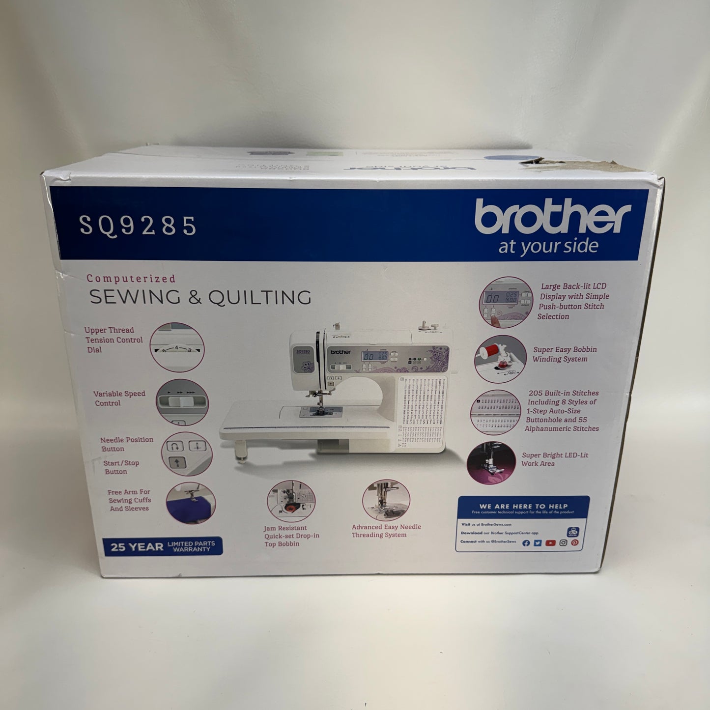 New Brother SQ9285 Computerized Quilting and Sewing Machine