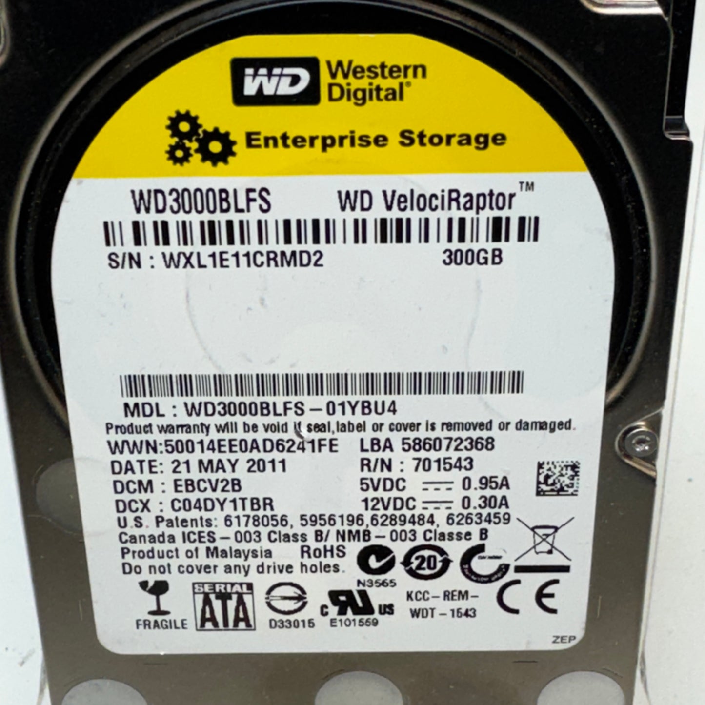 Western Digital 2.5" WD3000BLFS 300GB SATA II 3Gb/s HDD WD3000BLFS-01YBU4