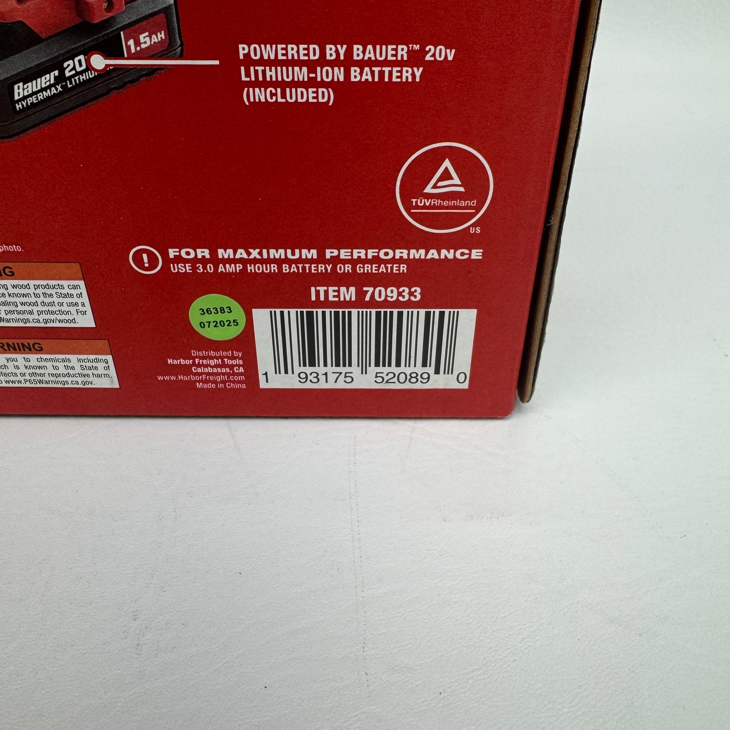 New Bauer 2498C-B1 20V Drill and Impact Driver