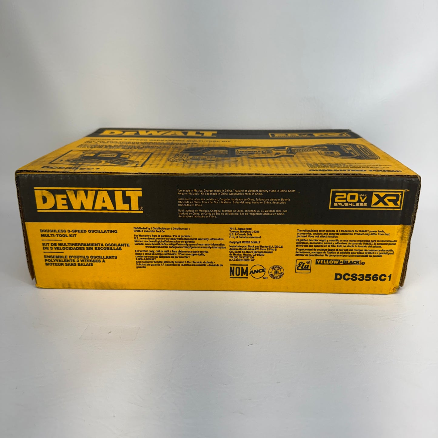 New DeWalt DCS356C1 20V MAX Cordless Oscillating Multi-Tool XR