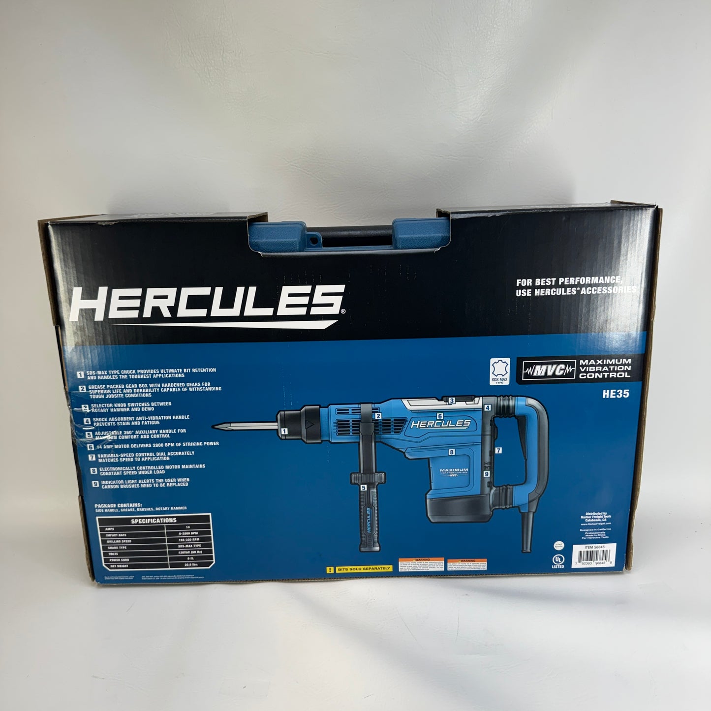 New HERCULES HE35 Rotary Hammer