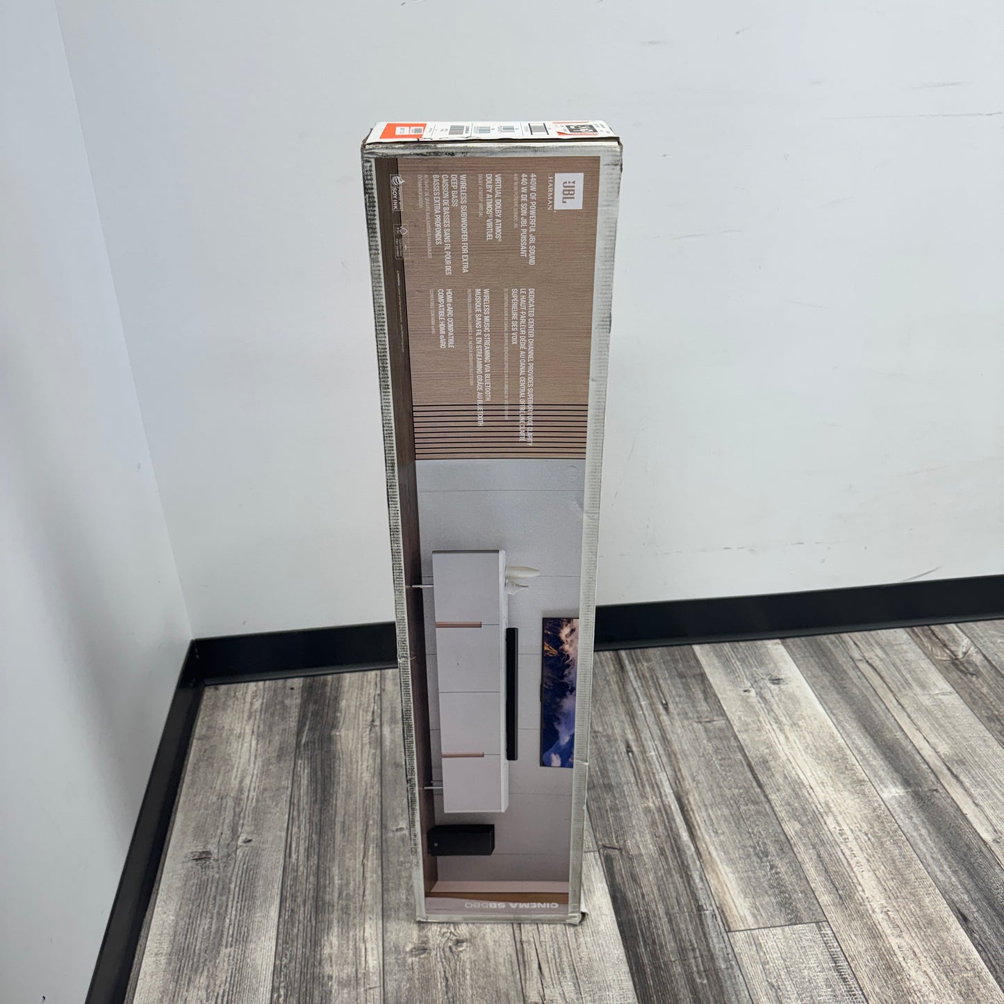 New JBL Cinema SB850 True Wireless Soundbar System Black JBLSB580WMBLKAM
