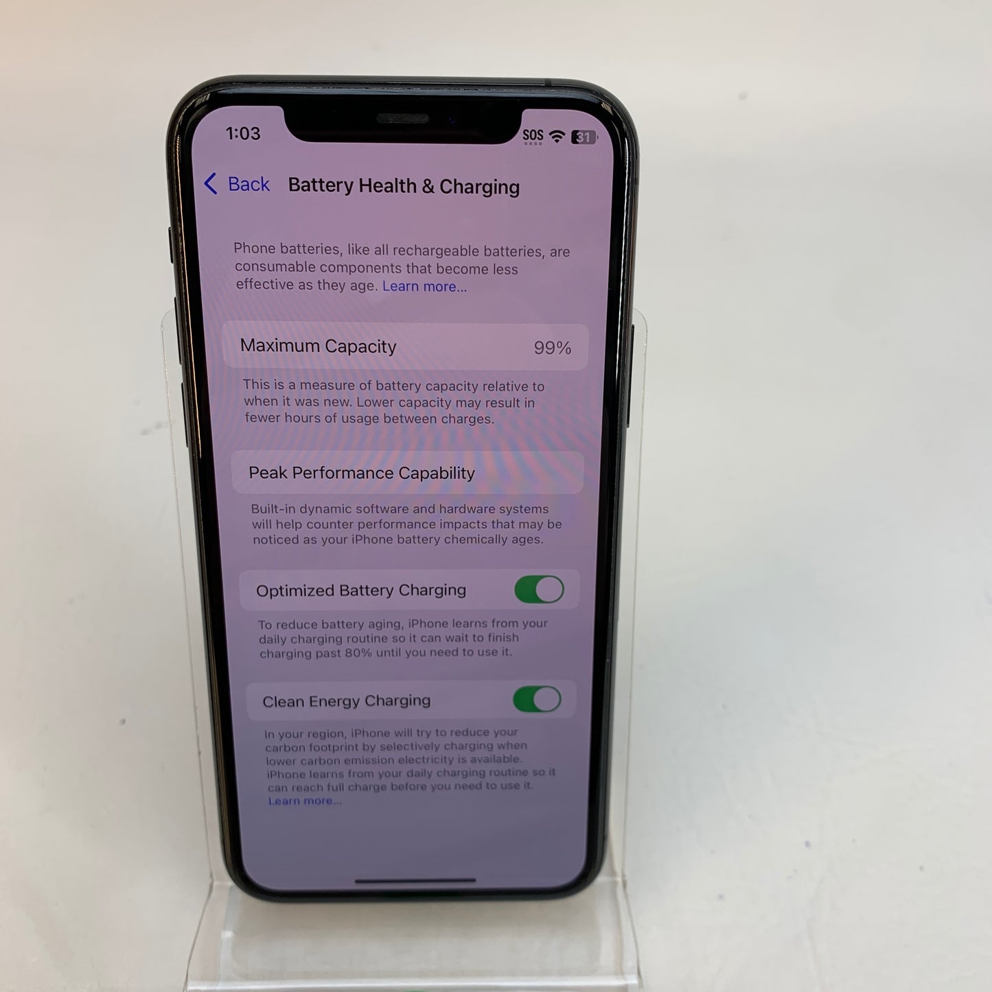 Unlocked Apple iPhone 11 Pro 256GB 18.6.2 Space Black MW9G2LL/A