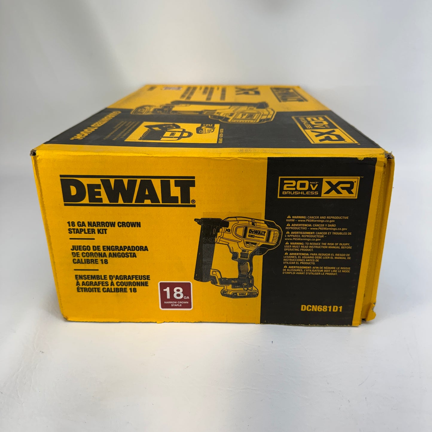 New DeWalt DCN681D1 20V MAX 18GA Stapler