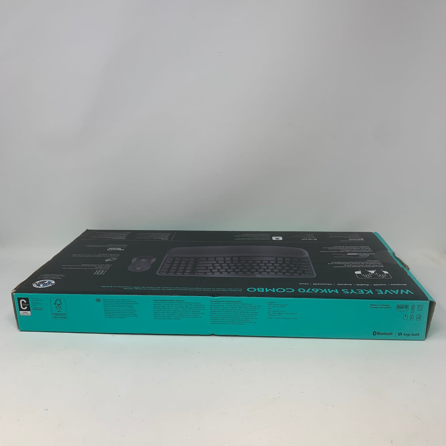 New Logitech Wave Keys MK670 Combo Mouse and Keyboard Combo