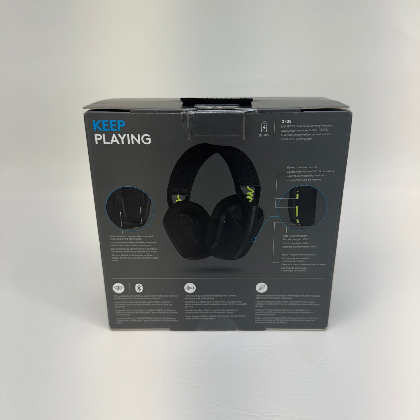 New Logitech G435 Lightspeed Gaming Headset AOO149