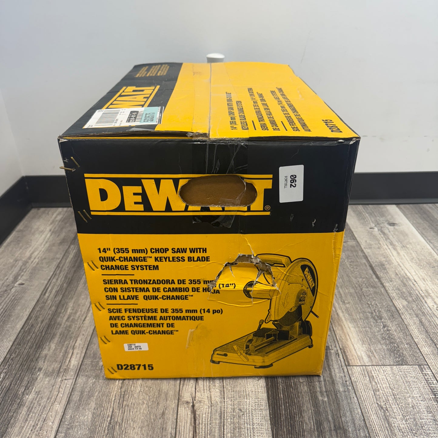 New DeWalt D28715 Chop Saw