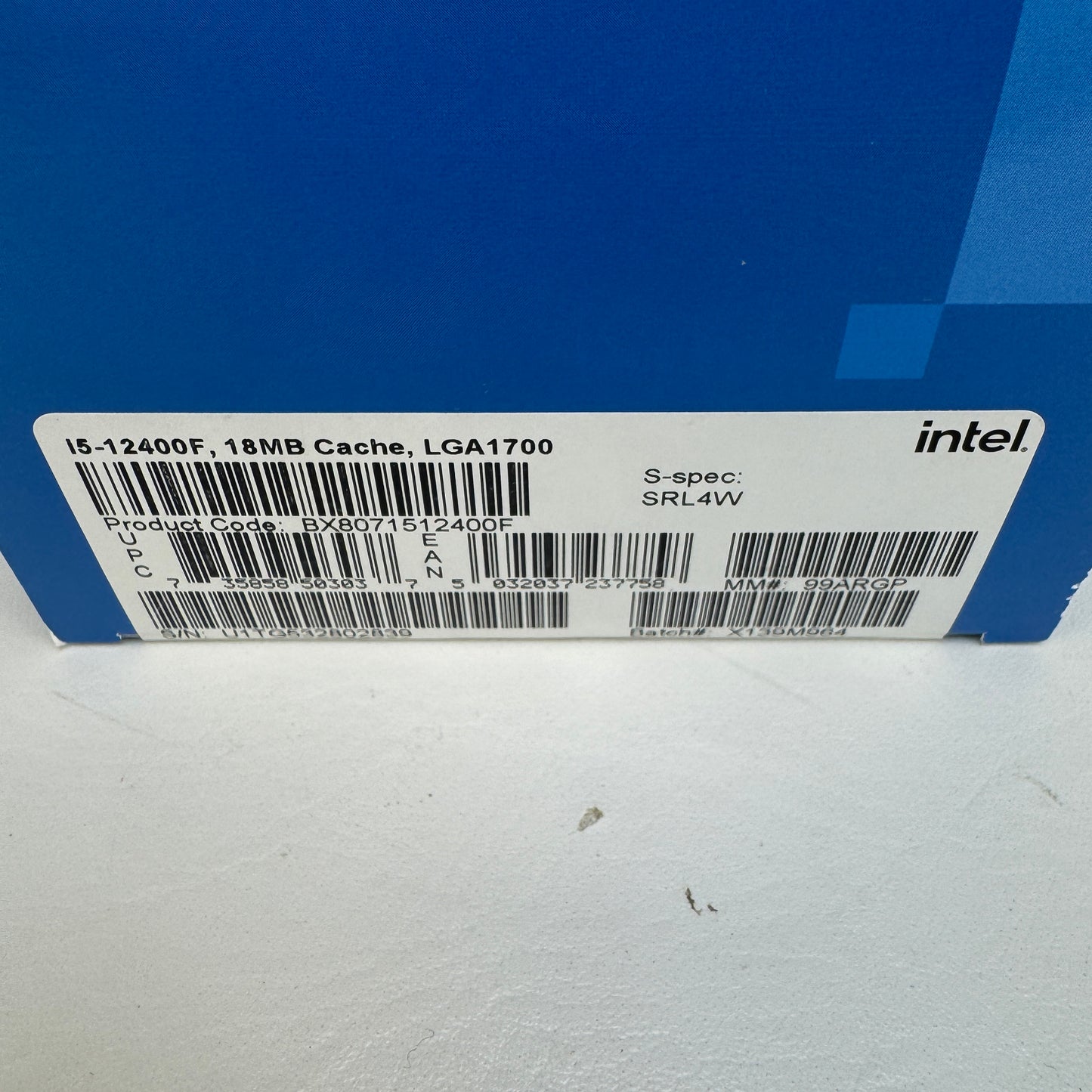 Intel Core i5-12400F 4.40 Ghz 6 Core 12 Thread LGA 1700