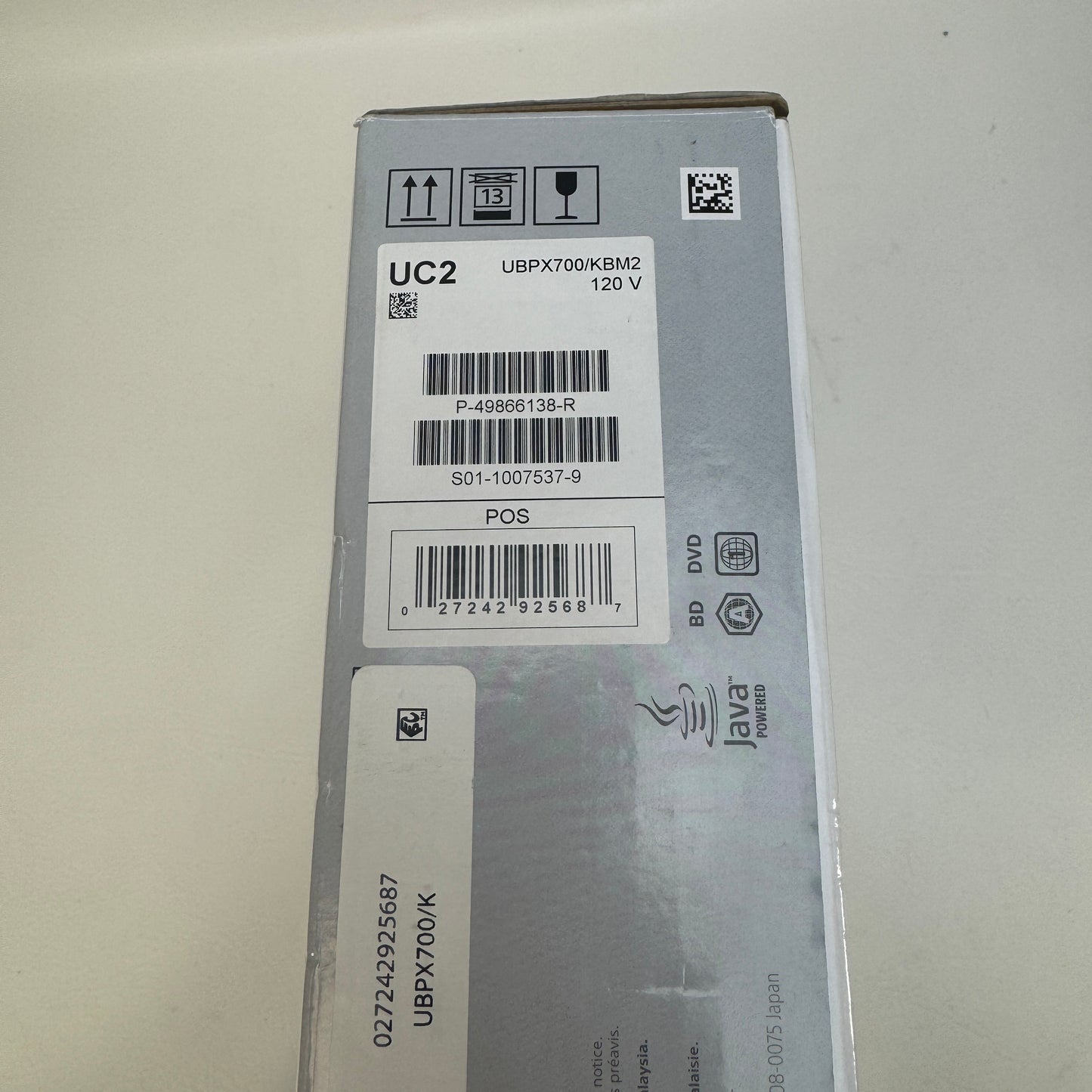 New Sony X700/K Blu-Ray Player YY0155D