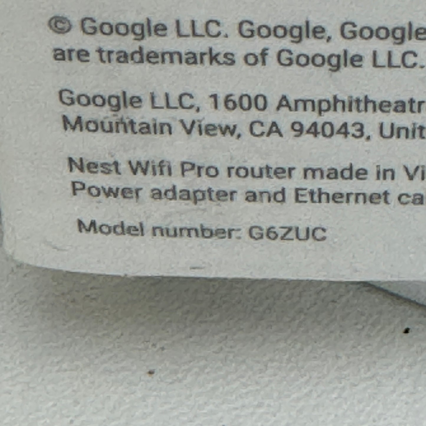 New Google Nest Wi-Fi Pro Wi-Fi Extender G6ZUC