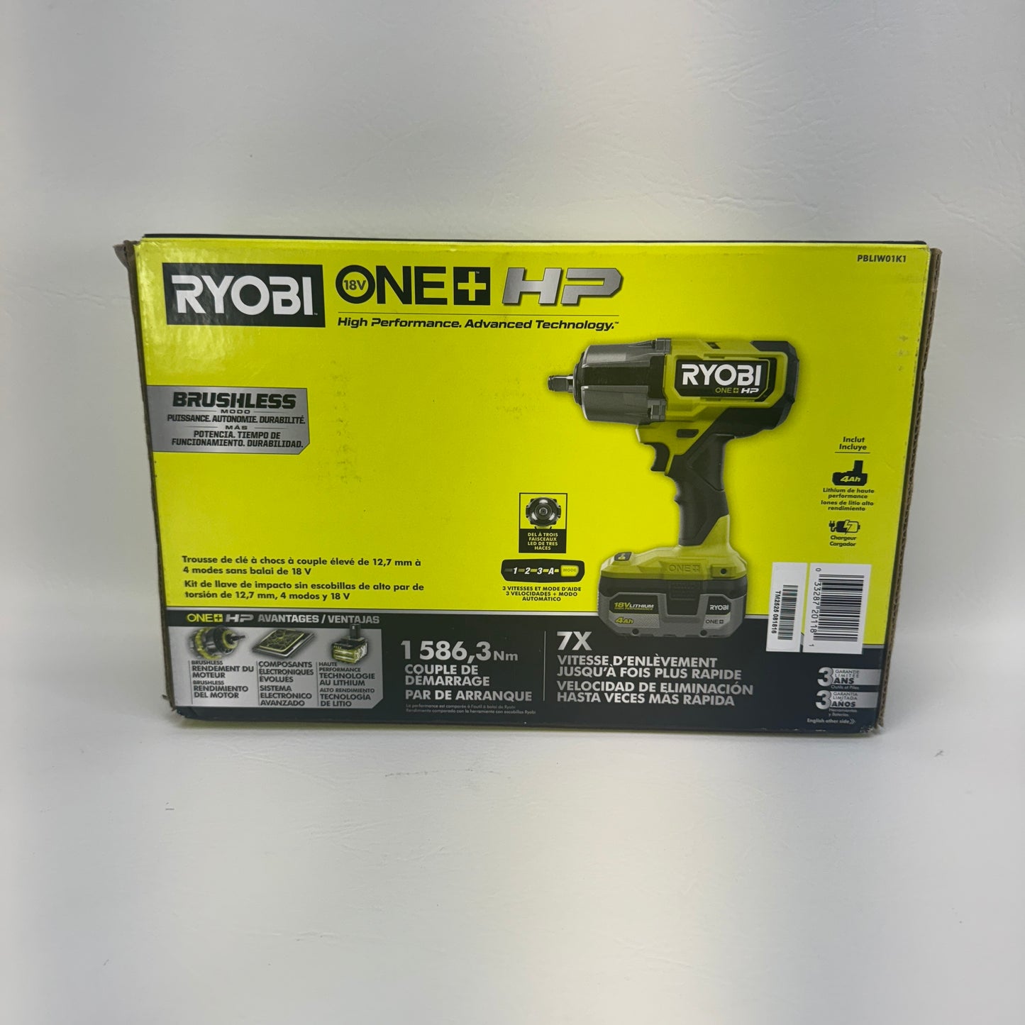New Ryobi PBLIW01K1 18V Impact Wrench