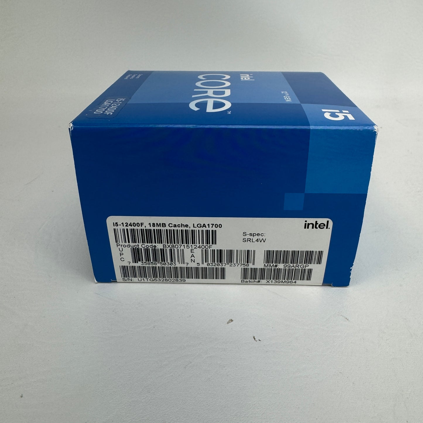 Intel Core i5-12400F 4.40 Ghz 6 Core 12 Thread LGA 1700