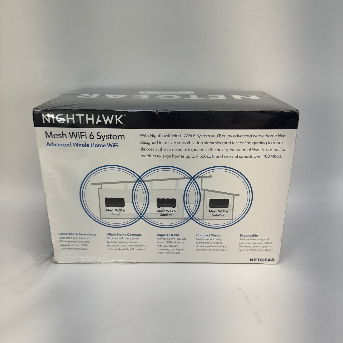 New Netgear Nighthawk Mesh Wifi 6 System MK6W
