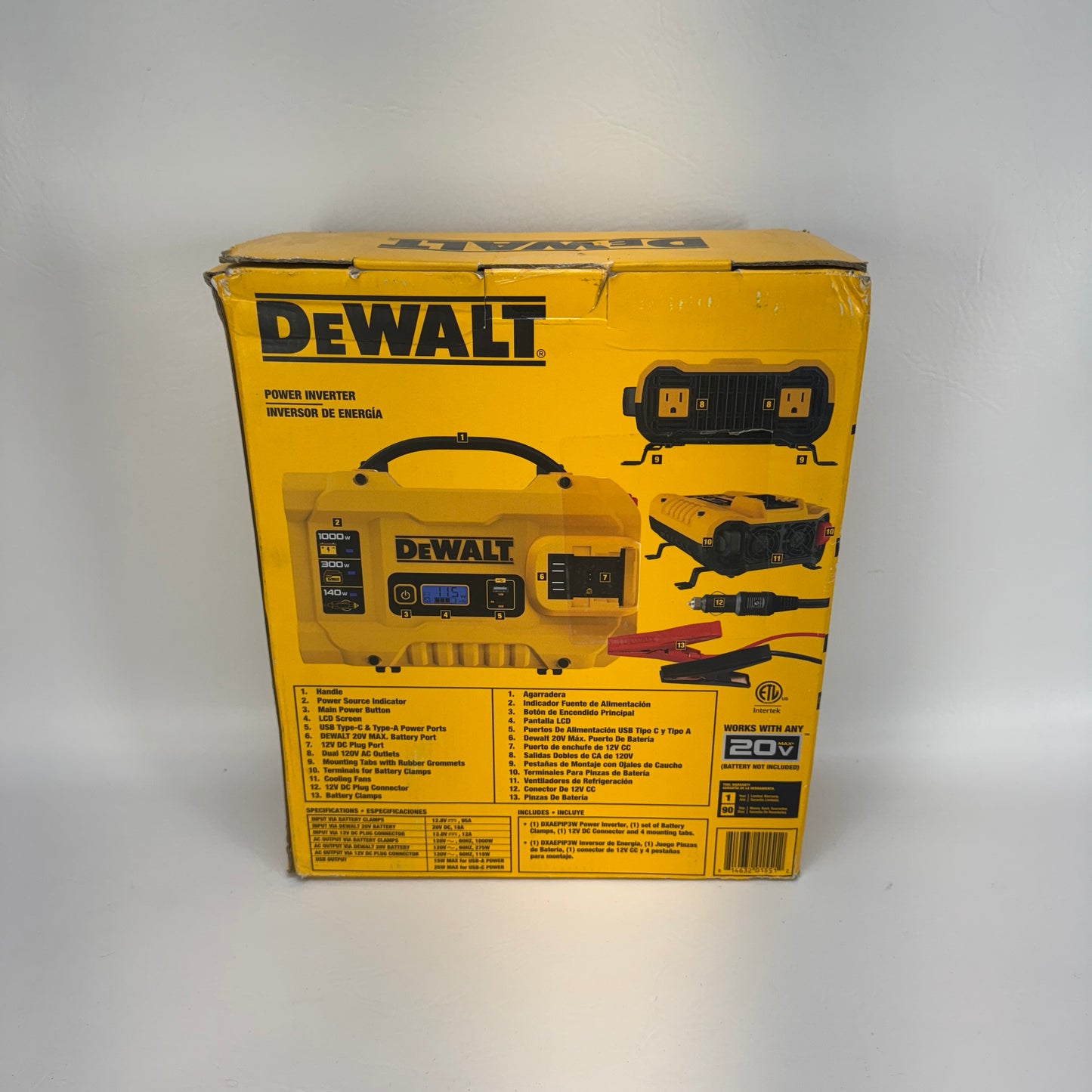 New DeWalt DXAEPIP3W Power Inverter