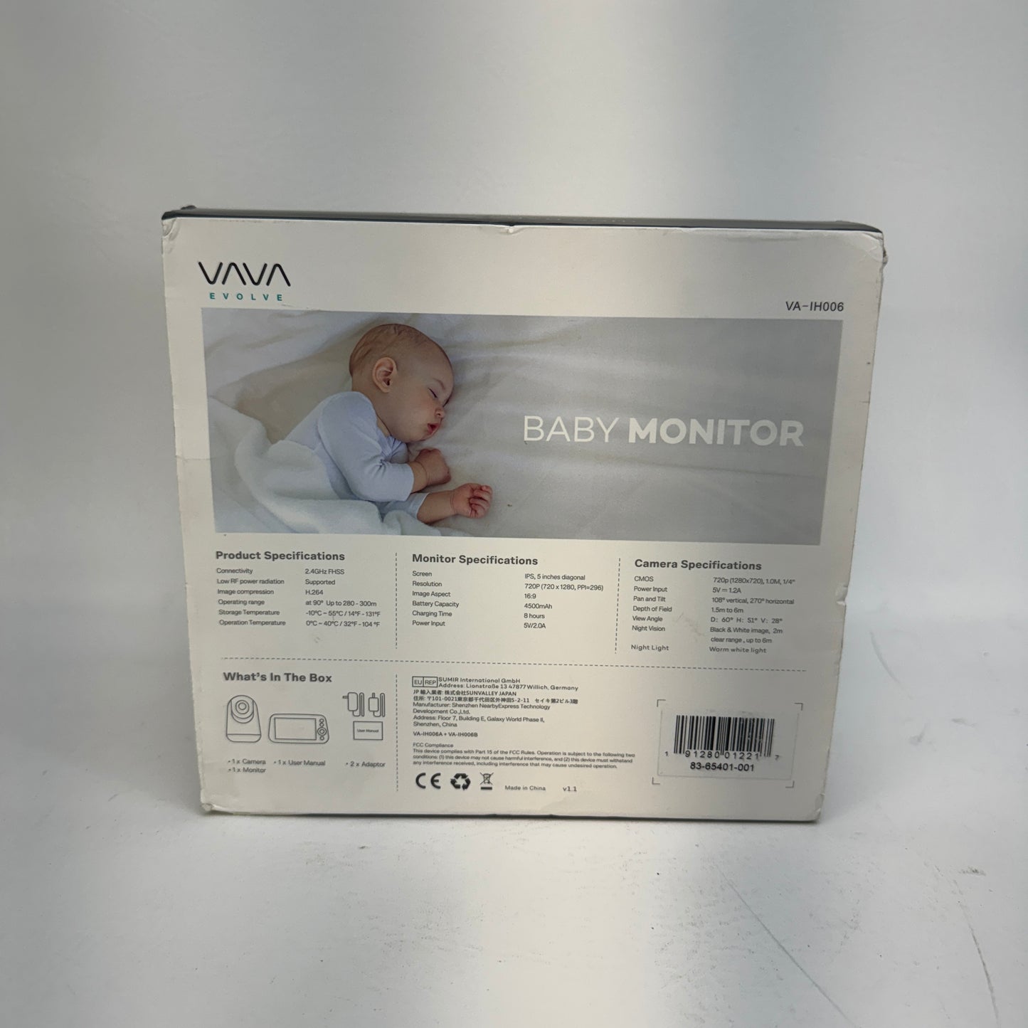 New VAVA Evolve 5" Baby Monitor Baby Monitor VA-IH006