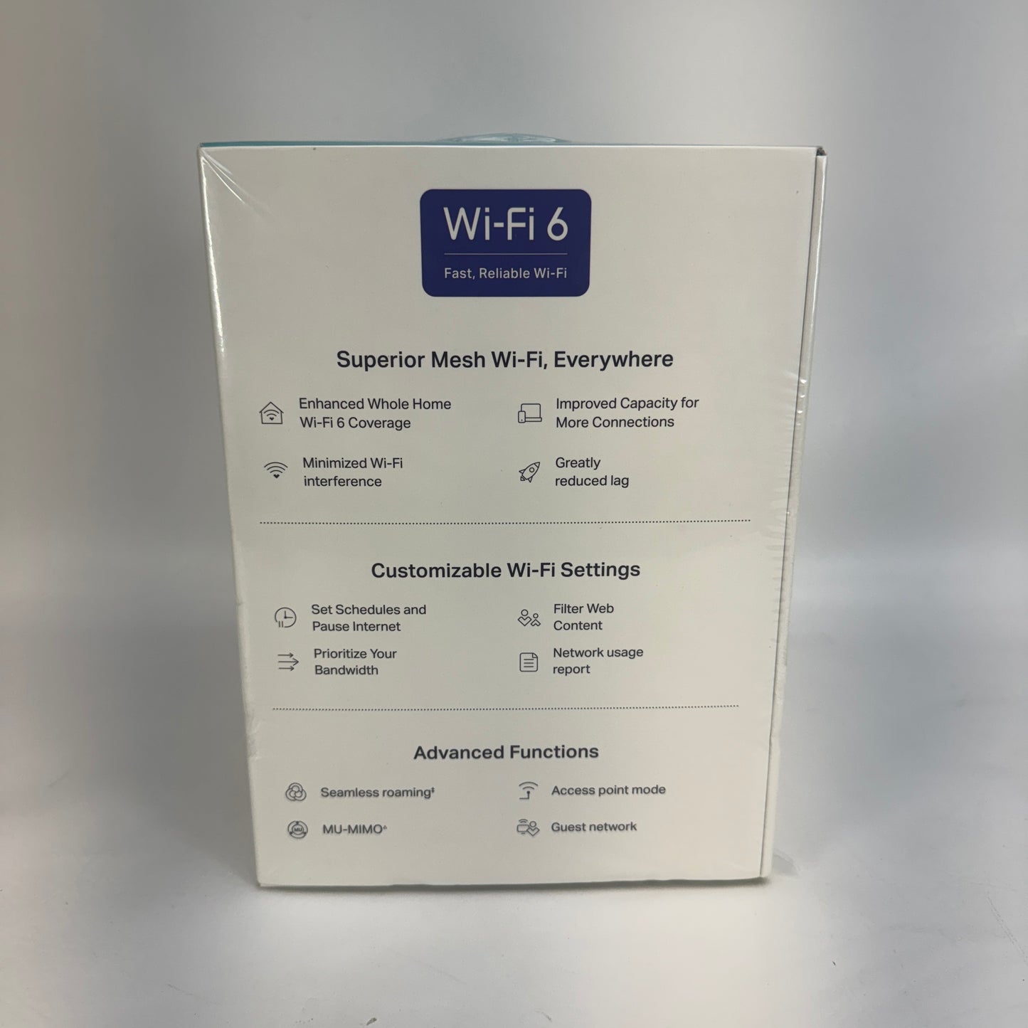 New TP-Link Deco WM9000 Dual Band WiFi 6 AX3000 Mesh WiFi Router